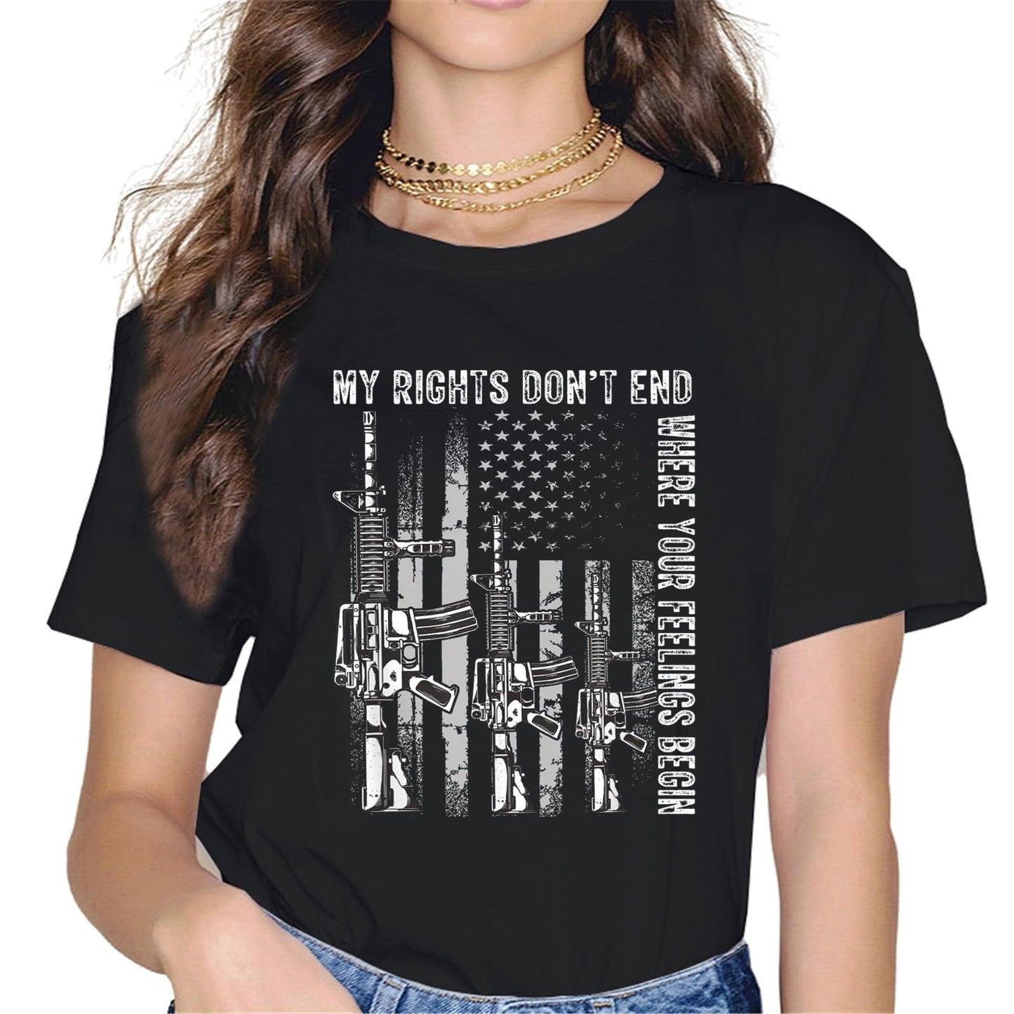 Support Gun Rights Gun Issues Gun Enthusiasts T-Shirt - Hotspots Graphics
