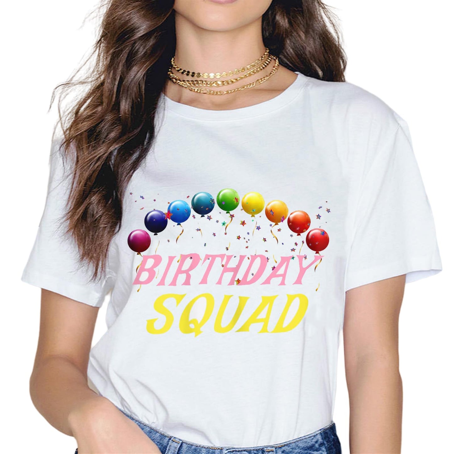 Sassalilly Birthday Squad Birthday Party Gift T-Shirt