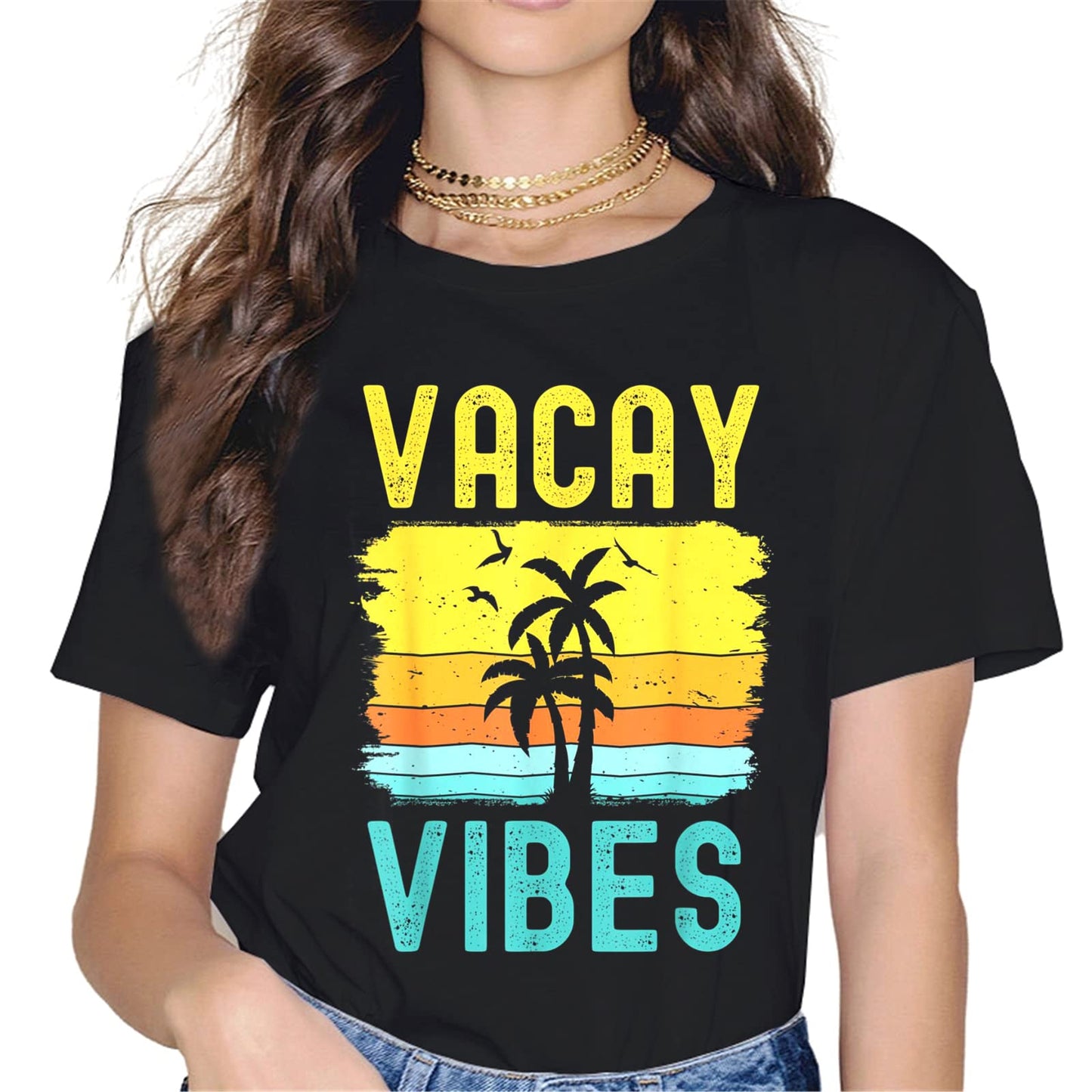 Elevate Your Vacation Style with the "Vacay Mode" Women's T-Shirt