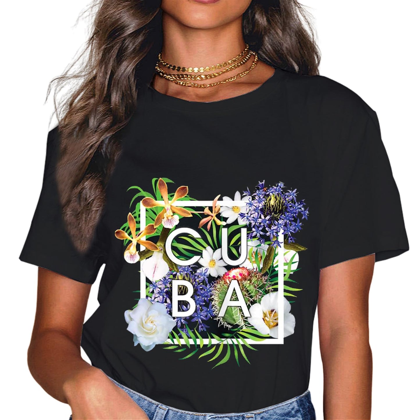 Sassalilly Cuba Patriotic Cuban Pride Flag Patriotic Cuba T-Shirt