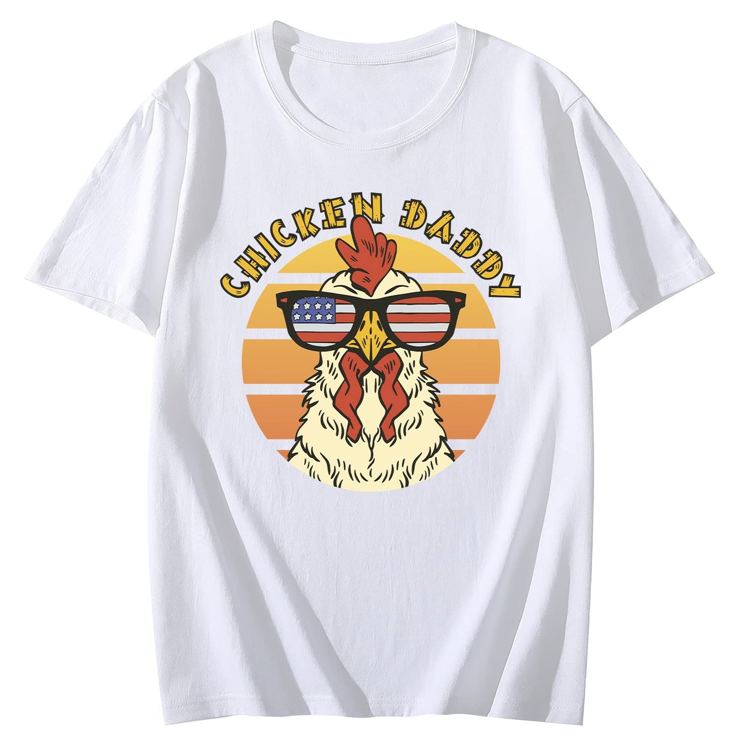 Rooster Daddy Short Sleeve Comfort Tops T-Shirts for Women
