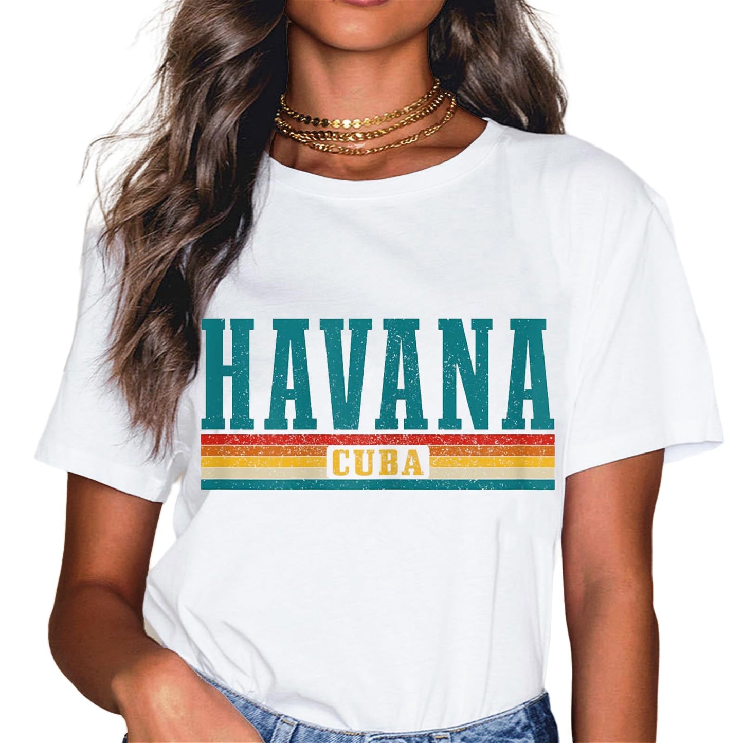 Vintage Cuban Flag Cuba Pride Gift T-Shirt