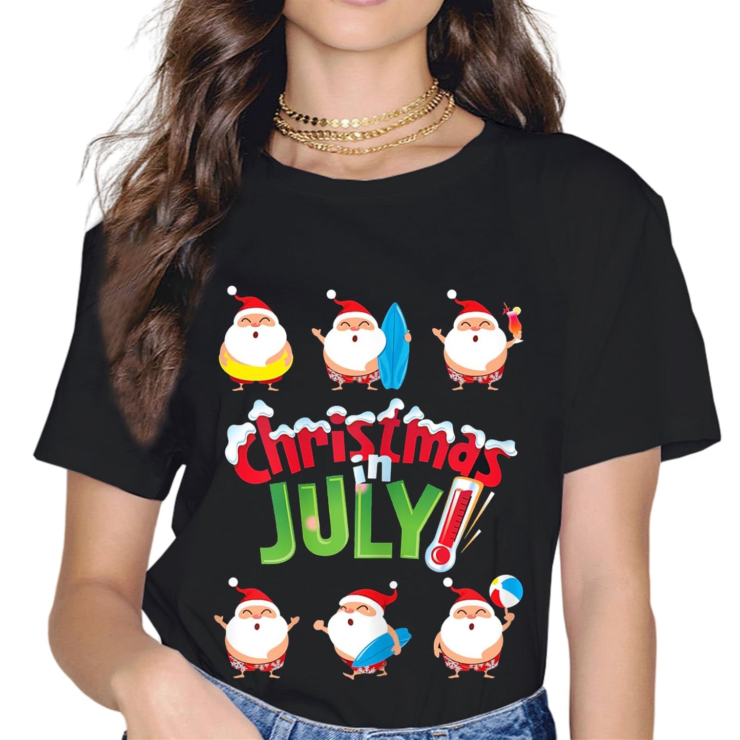 Christmas in July Squad Funny Merry Xmas T-Shirt