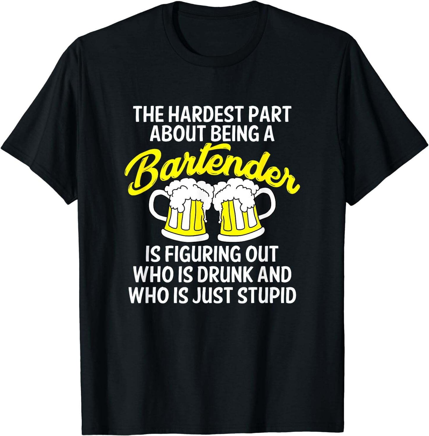 Funny Bartender Mixologist Barkeeper Professional Gift T-Shirt Black X-Large