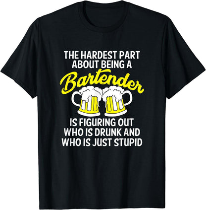 Funny Bartender Mixologist Barkeeper Professional Gift T-Shirt Black X-Large