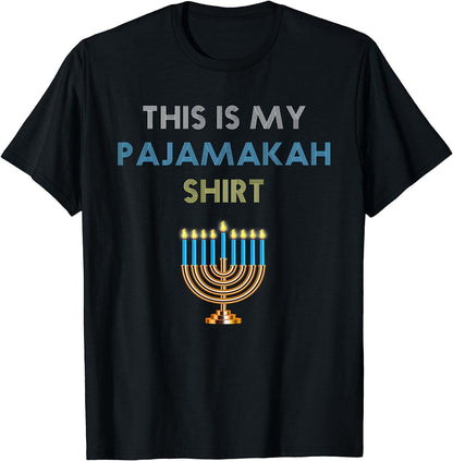 Funny Hanukkah Pajama Shirt - This is My Pajamakah Gift Tee