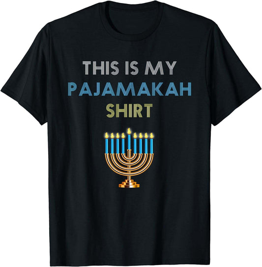 Funny Hanukkah Pajama Shirt - This is My Pajamakah Gift Tee