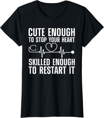 Cool Nurse For Men Women Medical Assistant Nursing Aide CNA T-Shirt