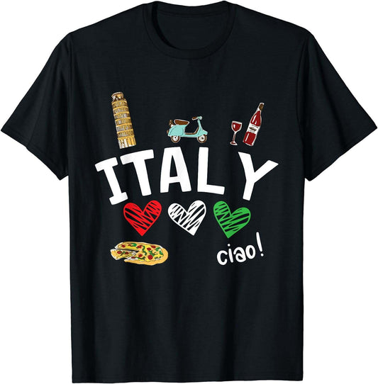 Love Italy and Everything Italian Culture Gift T-Shirt T-Shirt