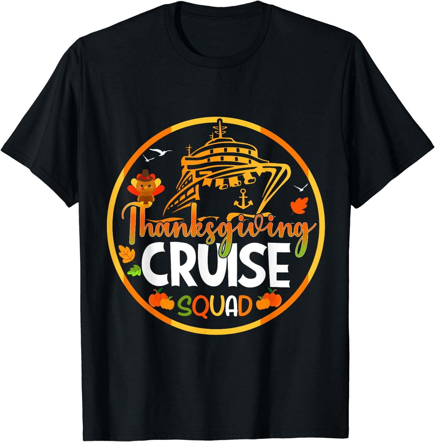 Family Thanksgiving Cruise 2023 Autumn Cruise Squad T-Shirt