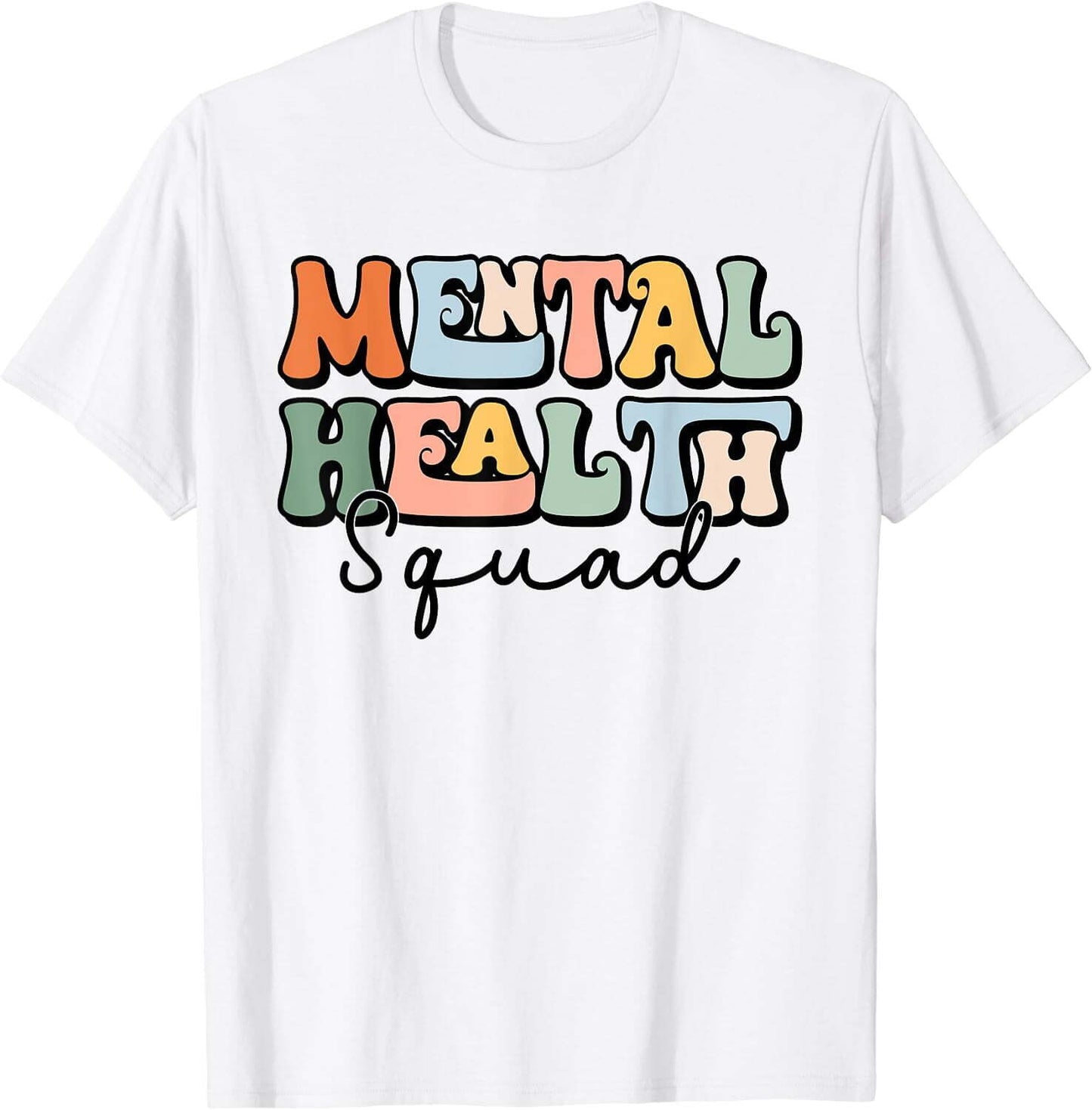 Mental Health Squad Brain Illness Mental Health Awareness T-Shirt