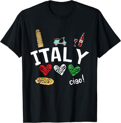 Love Italy and Everything Italian Culture Gift T-Shirt T-Shirt