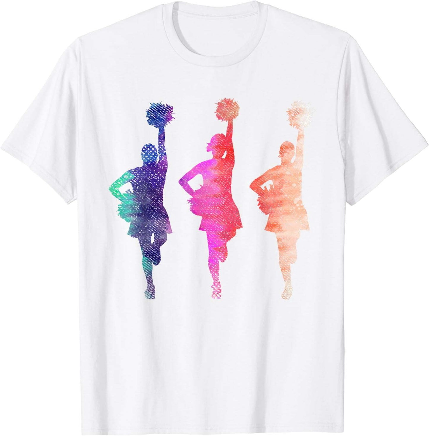 Colorful Cheerleading Girls Cheer Team Cheerleader T-Shirt