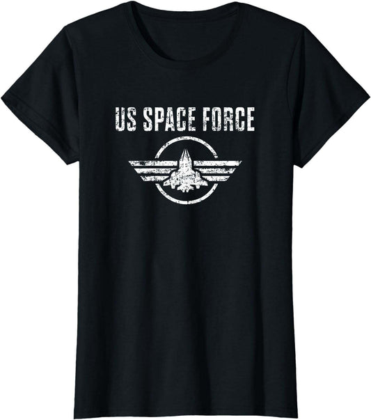 Space Force Shirt USA Armed Forces Distressed T-Shirt