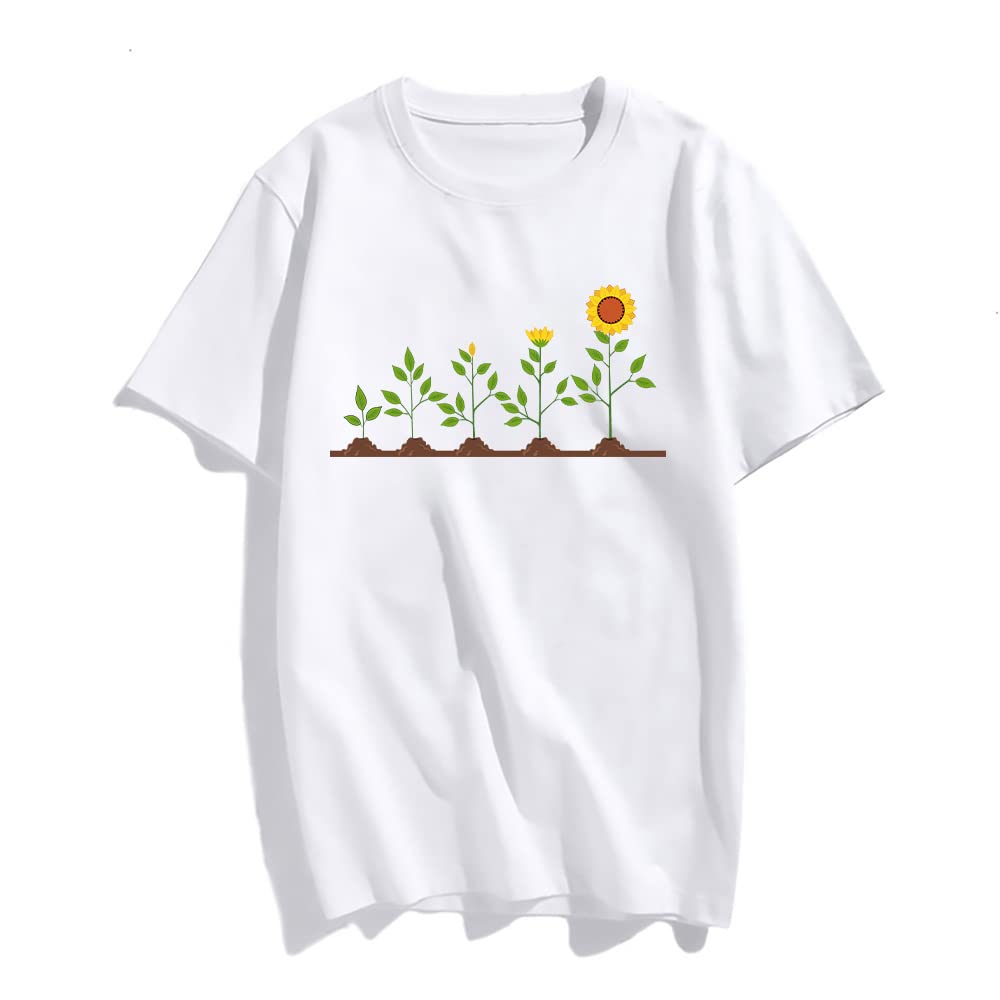 Sunflower T Shirts for Women T-Shirt Cute Graphic Tops Tshirt Womens