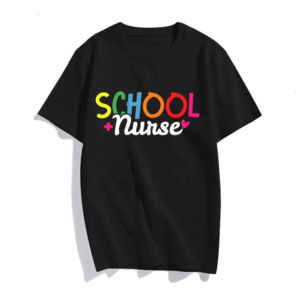 School Nurse T-Shirt Gift Women Top