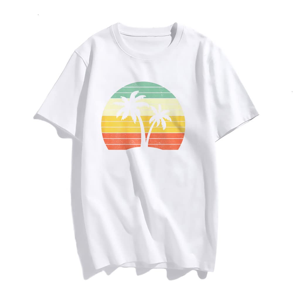 Sunset Beach Tropical Palm Tree Sunny T-Shirt