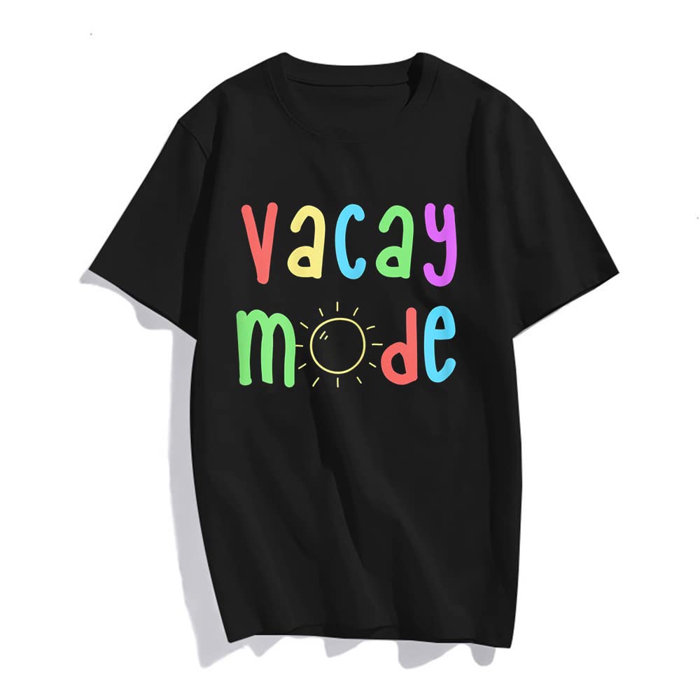 Women Fashion Vacation Summer Travel Traveling Mode Casual T-Shirt