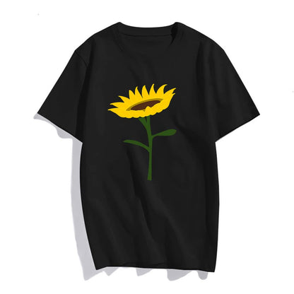 Sunflower T Shirts for Women T-Shirt Cute Graphic Tops Tshirt Womens