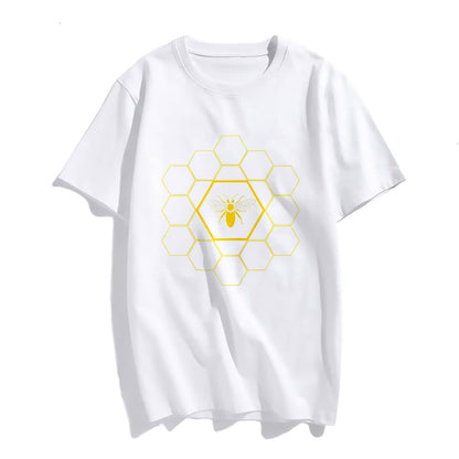 Sassalilly Bee Honeycomb Beekeeper Beekeeping T-Shirt Gift T-Shirt