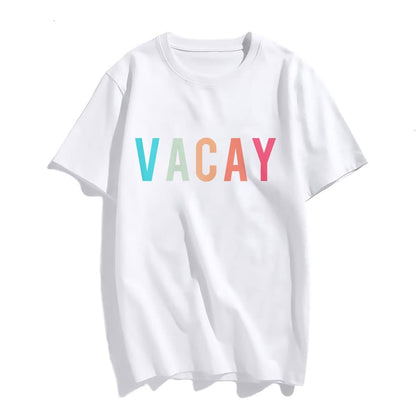 Sassalilly Womens Vacay T-Shirt Cute Summer Clothes