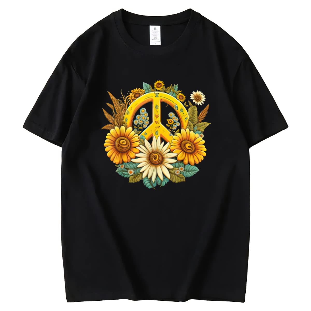 dd Some Sunshine to Your Wardrobe with our Sunflower Graphic Tee for Women