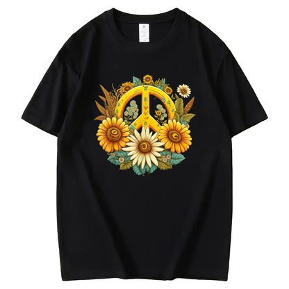 dd Some Sunshine to Your Wardrobe with our Sunflower Graphic Tee for Women
