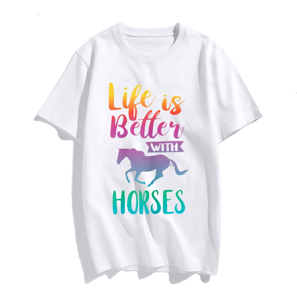 Horse Graphic Just A Girl Who Loves Horses T-Shirt