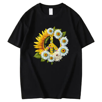 dd Some Sunshine to Your Wardrobe with our Sunflower Graphic Tee for Women