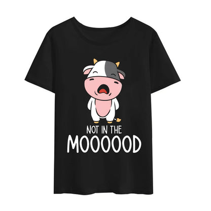 Cow Shirts Just A Little Moody Women T-Shirt