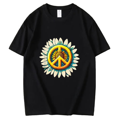 dd Some Sunshine to Your Wardrobe with our Sunflower Graphic Tee for Women