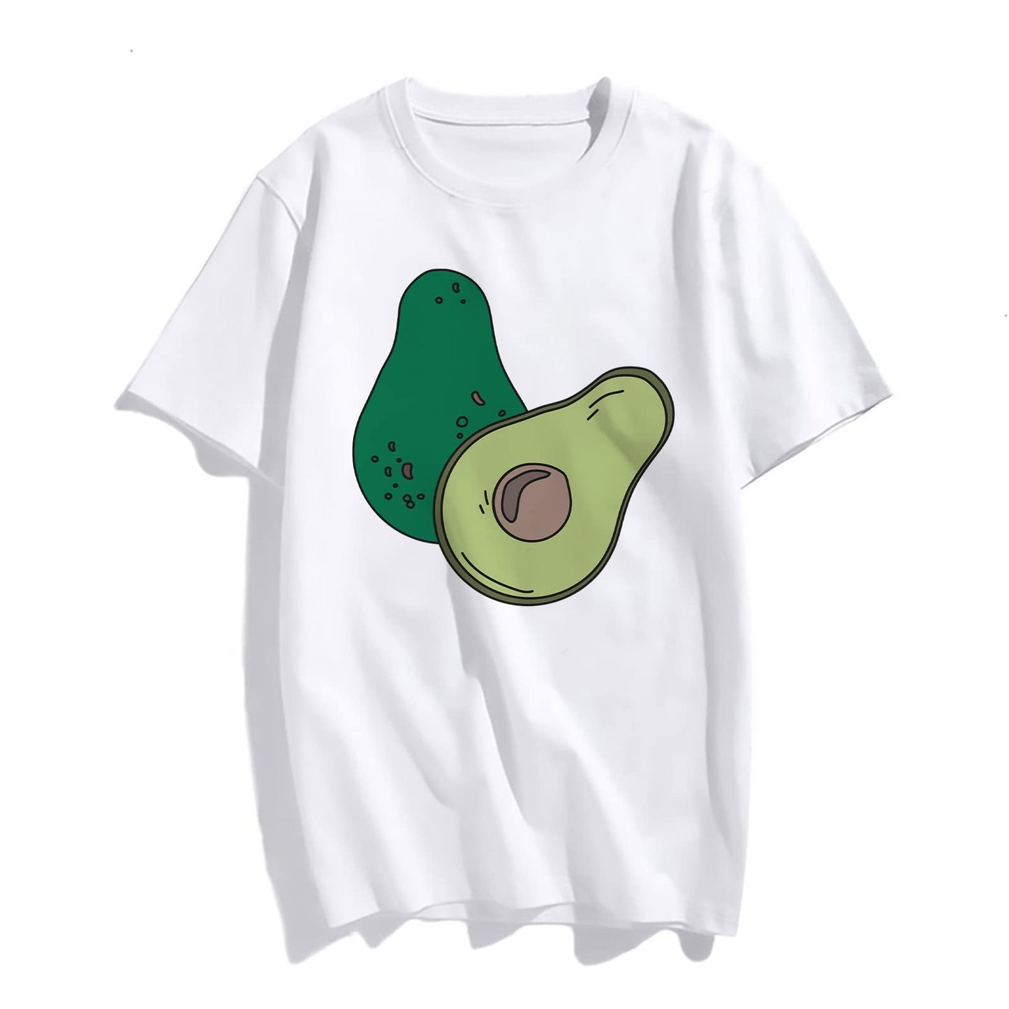 Womens Avocado Graphic Short Sleeve T Shirts for Women Summer Tops Teen Girl Clothes