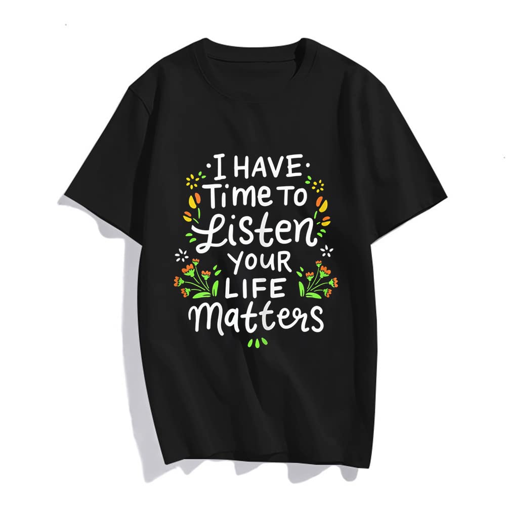 Sassalilly Mental Health Matters Mental Awareness Gift T-Shirt