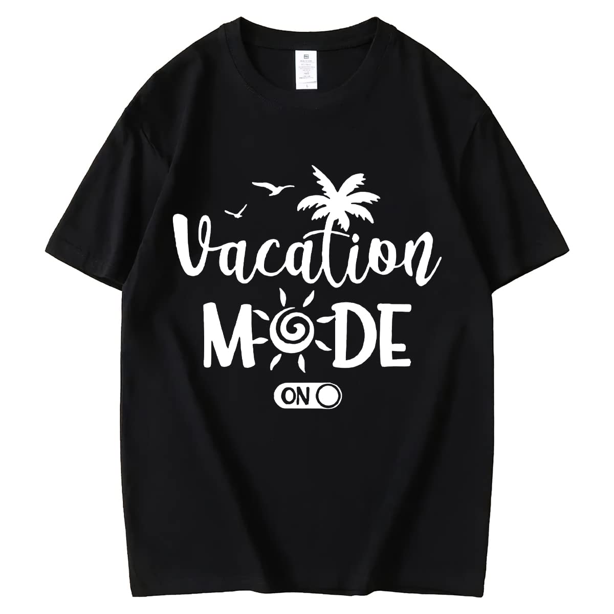 Vacay Graphic T-Shirt for Women Coconut Sunglasses Beach Summer Casual Short-Sleeved Tops