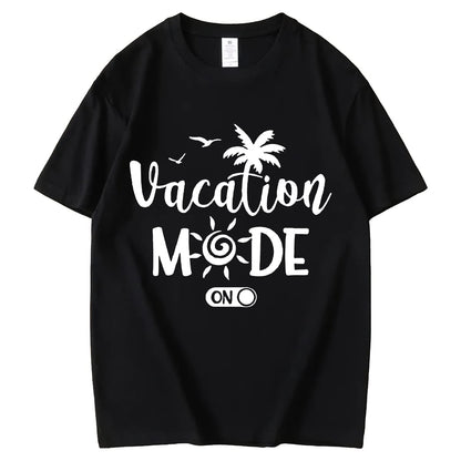 Vacay Graphic T-Shirt for Women Coconut Sunglasses Beach Summer Casual Short-Sleeved Tops