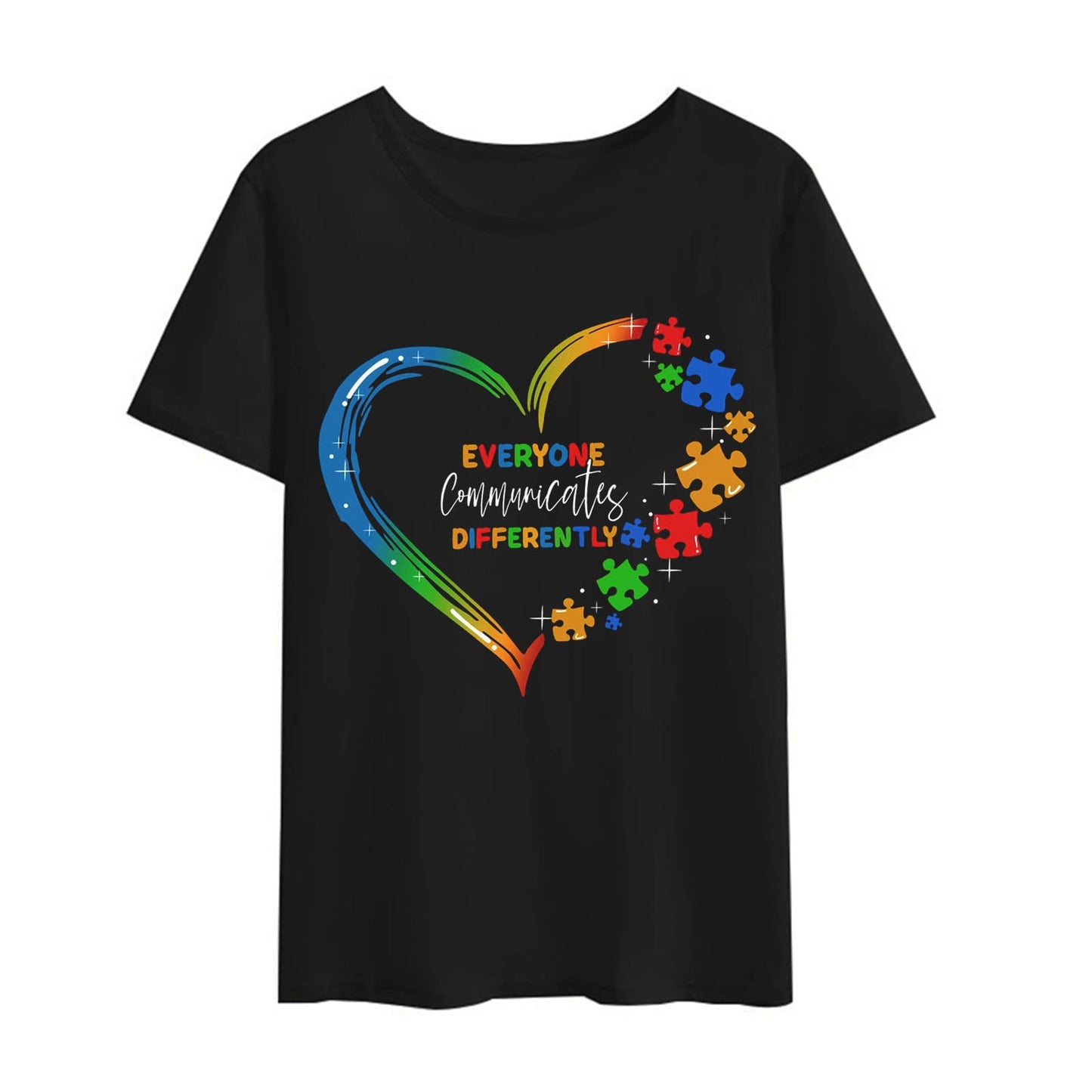 Autism Heart Puzzle Tee - Casual Graphics