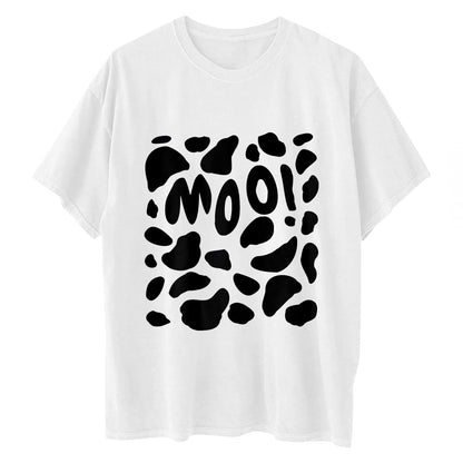 Women's "Just a Girl Who Loves Cow" T-Shirt - Cute Graphics