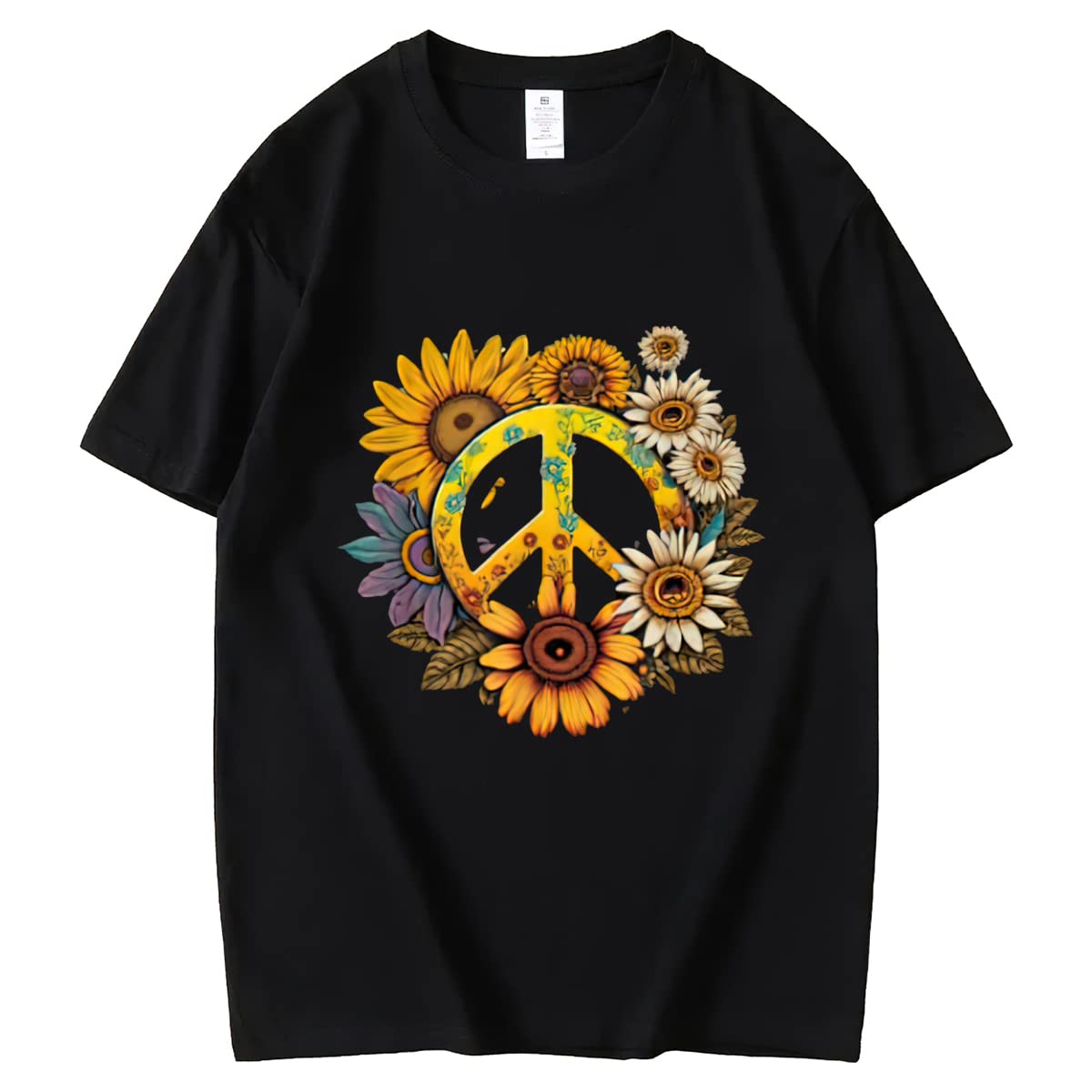 dd Some Sunshine to Your Wardrobe with our Sunflower Graphic Tee for Women
