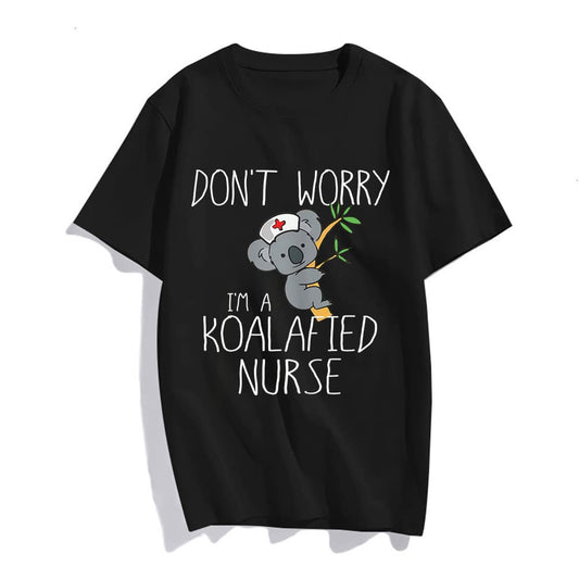 Nurse Gifts Shirt, Koala Koalafied Nursing Qualified Tee Fun Women Tops