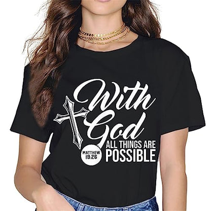 I Can Do All Things Through Christ Butterfly Art - Religious T-Shirt