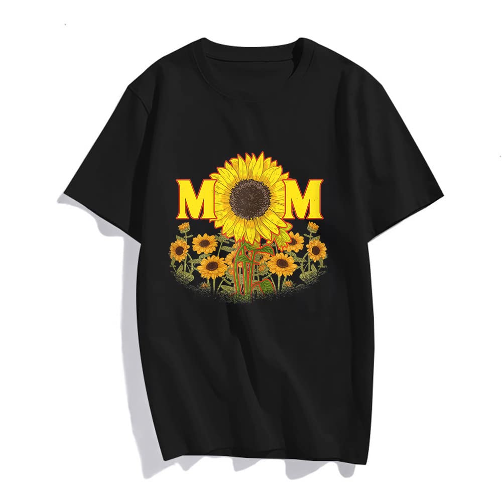 Mom Life Messy Bun Tie Dye Bandana Mothers Day T-Shirt