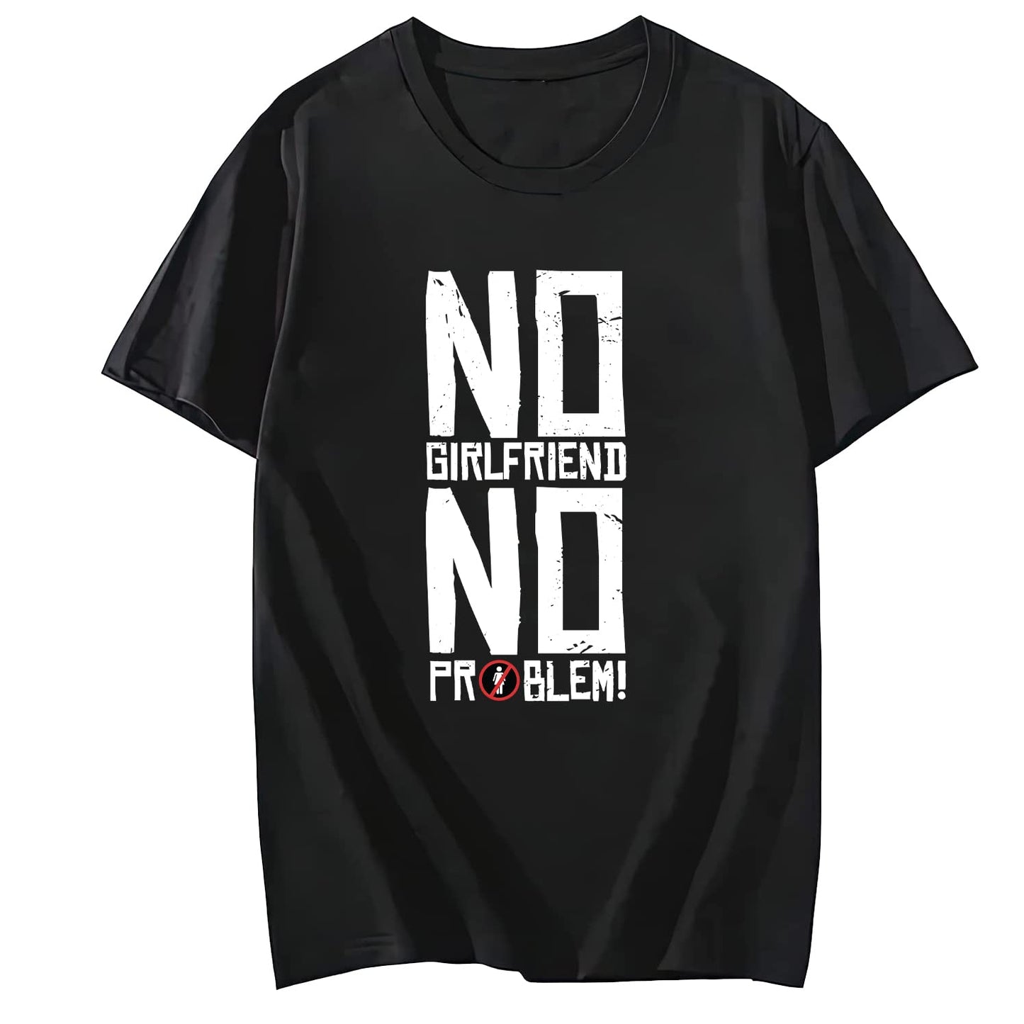 No Girl Friend Short Sleeve Comfort Tops T-Shirts for Women