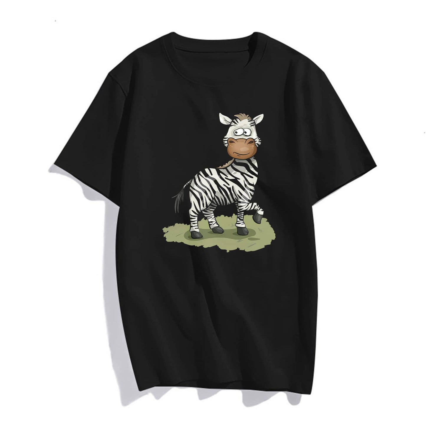 Women Funny Zebra T-Shirt Fashion Casual Short-Sleeved Tops Teens Clothes