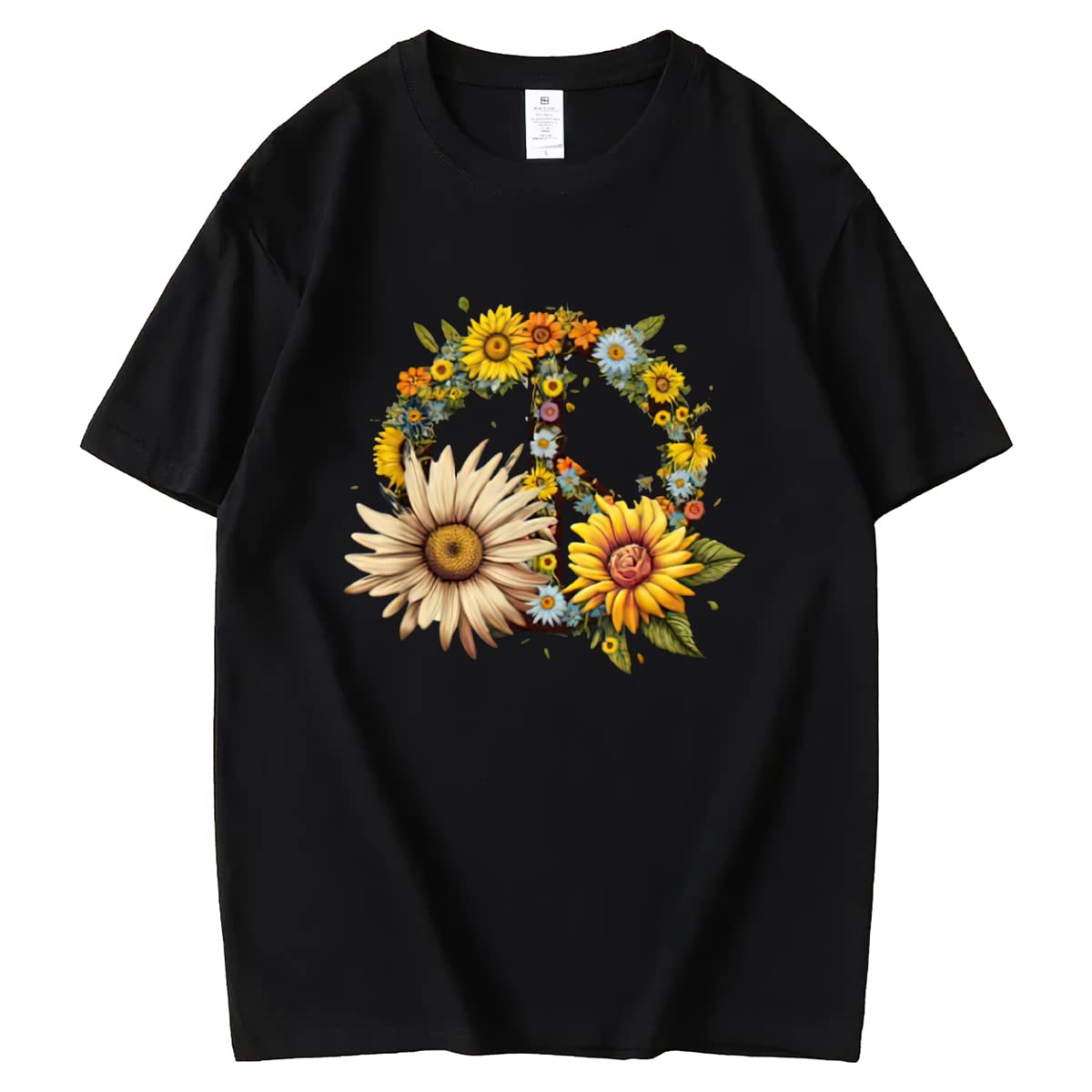 dd Some Sunshine to Your Wardrobe with our Sunflower Graphic Tee for Women