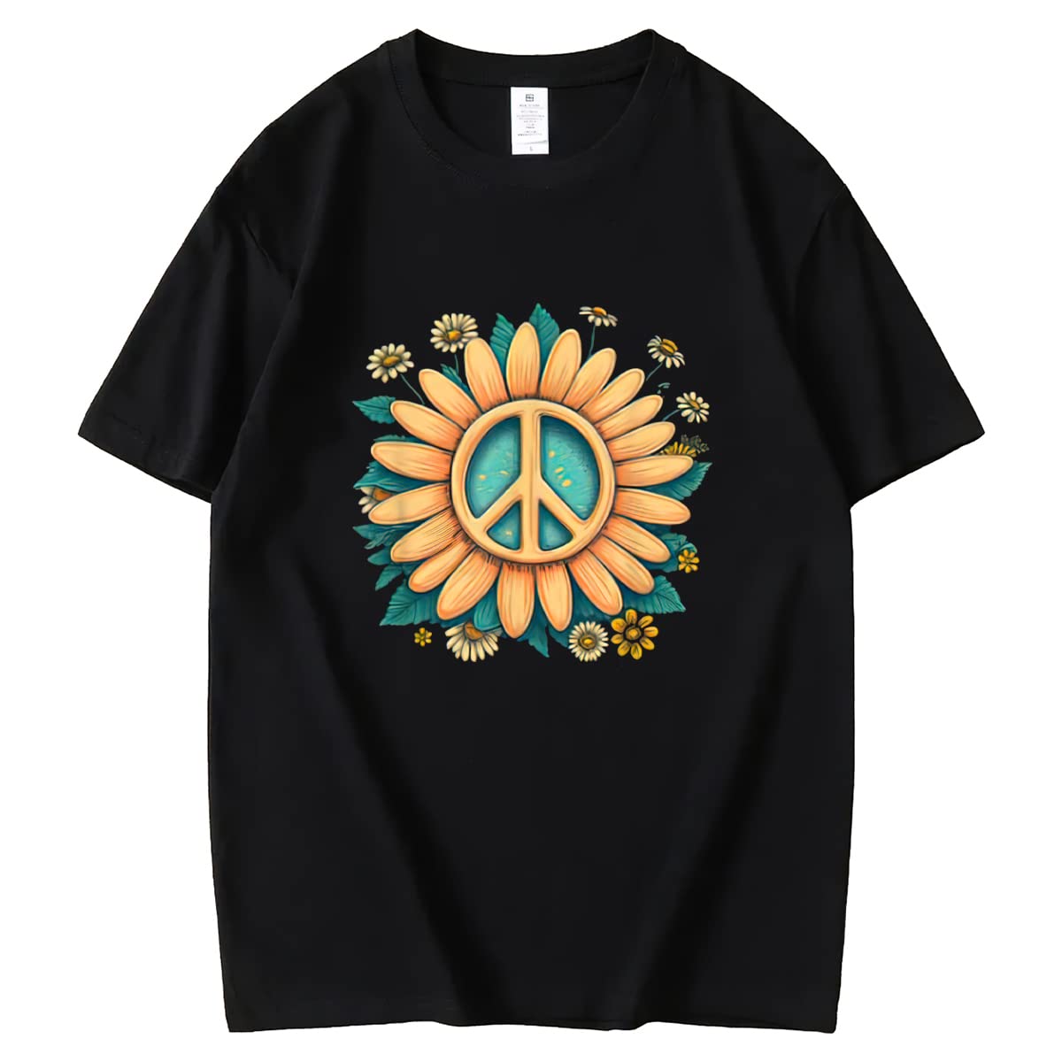 dd Some Sunshine to Your Wardrobe with our Sunflower Graphic Tee for Women