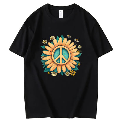 dd Some Sunshine to Your Wardrobe with our Sunflower Graphic Tee for Women