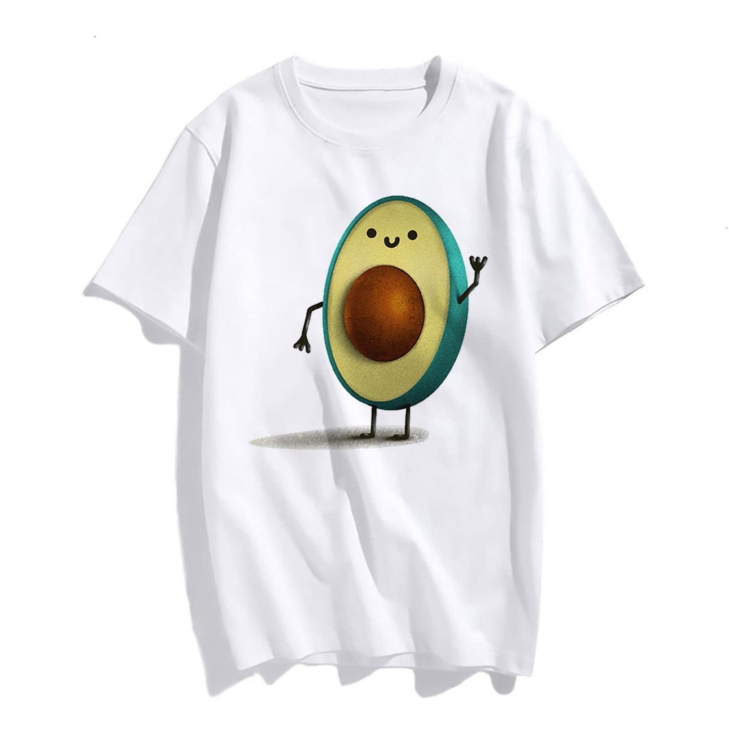 Womens Cute Avocado Graphic Short Sleeve T Shirts for Women Summer Tops