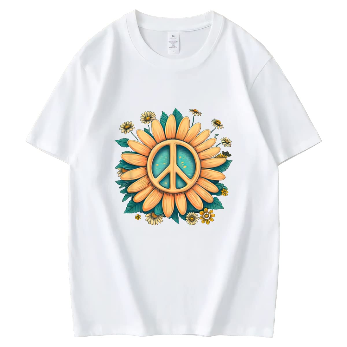 dd Some Sunshine to Your Wardrobe with our Sunflower Graphic Tee for Women
