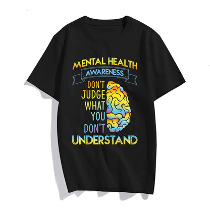 Sassalilly Mental Health Matters Awareness Month Gift T-Shirt