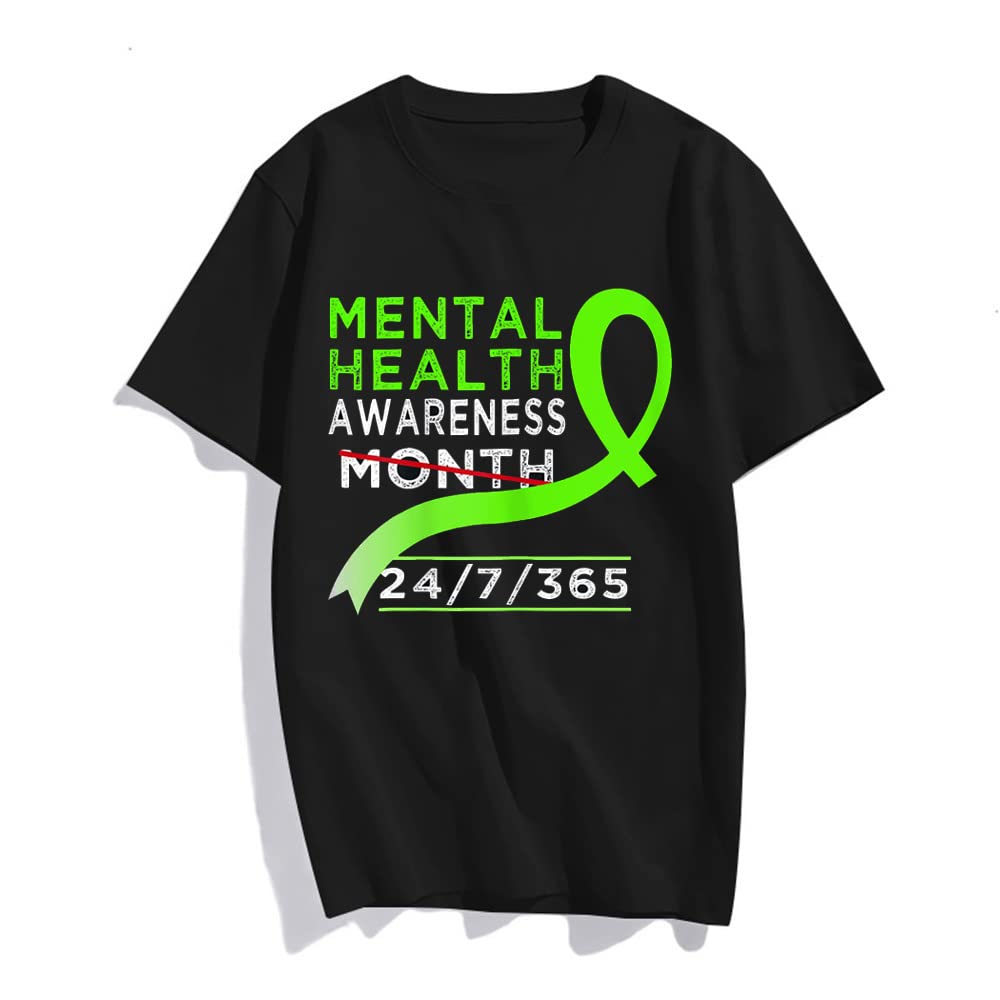 Sassalilly Mental Health Matters Awareness Month Gift T-Shirt